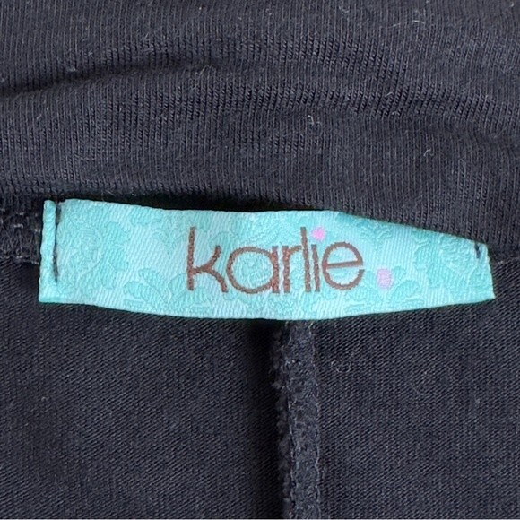 Karlie Black Choker Sleeveless Shirt Size Small - Picture 6 of 7